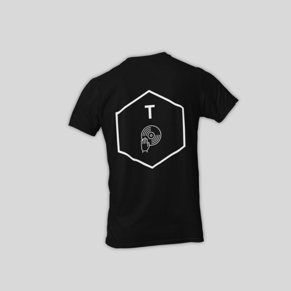 T-Shirt REAL DJING klein schwarz