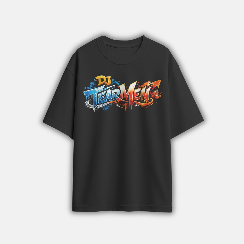 T-Shirt Grafittistyle schwarz