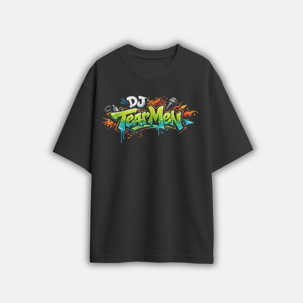 T-Shirt Grafittistyle schwarz