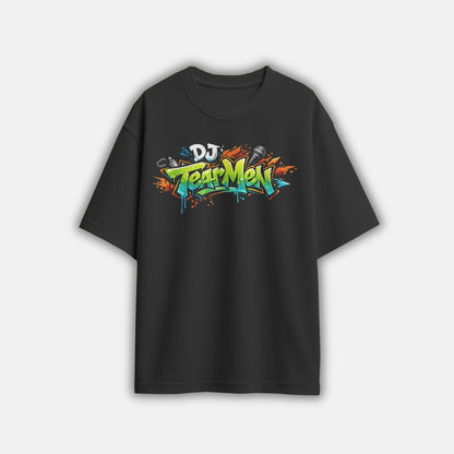 T-Shirt Grafittistyle schwarz