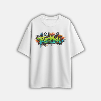 T-Shirt Grafittistyle weiß