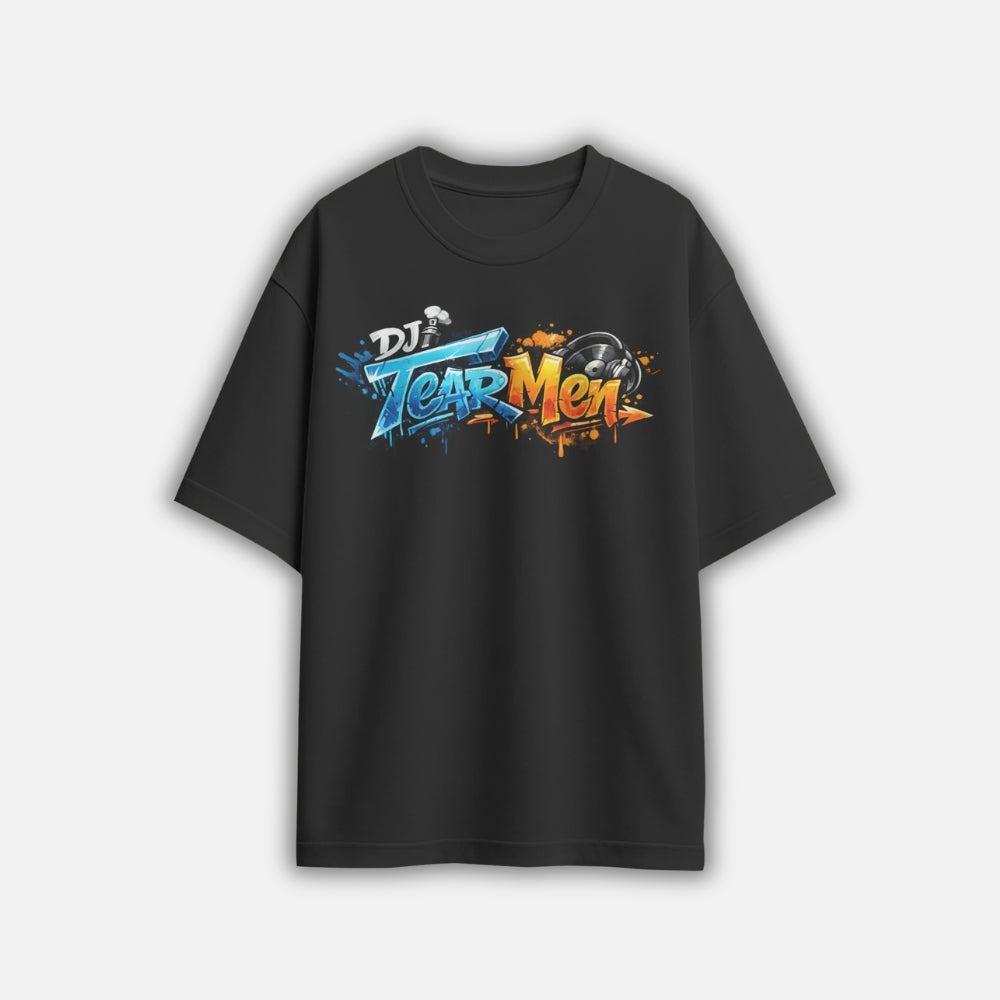 T-Shirt Grafittistyle schwarz